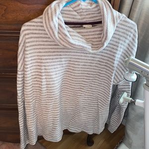 Turtleneck striped sweater